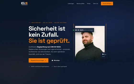 Website CLS Logistik und Sicherheit