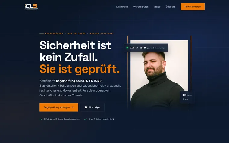 CLS — Website für Logistik & Sicherheit