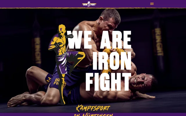 Website von Iron Fight
