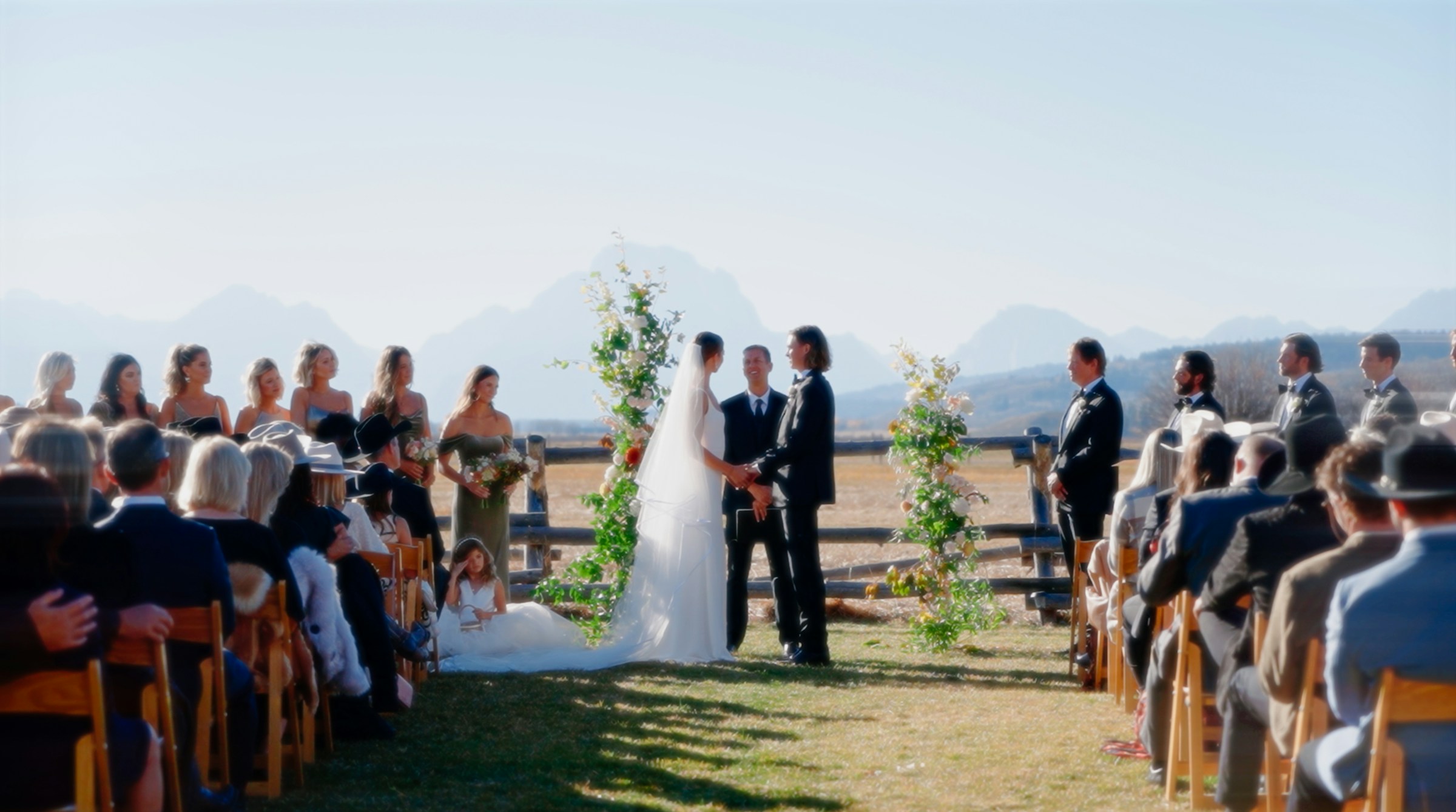 Hochzeitsempfang vor Bergkulisse